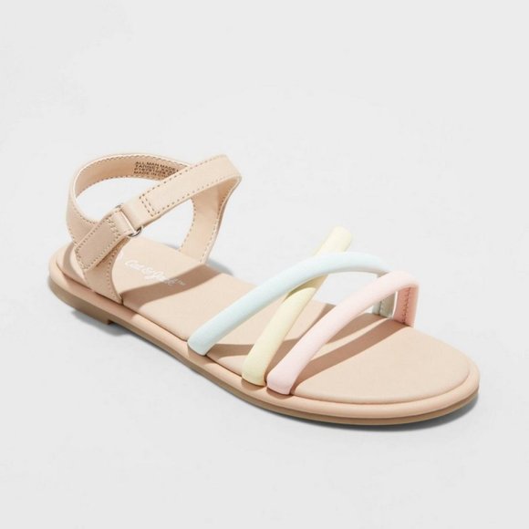 Girls Anja Ankle Strap Sandals Multicolor - Cat & Jack - Picture 1 of 2